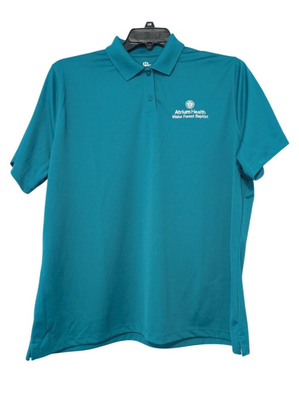 Atrium Health Wake Forest Baptist Polo Shirt Blue Green Womens Size 2X